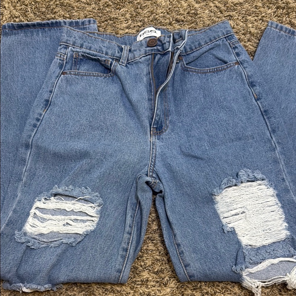 RSQ Light Blue Baggy Jeans